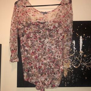Sheer Floral Lace Top